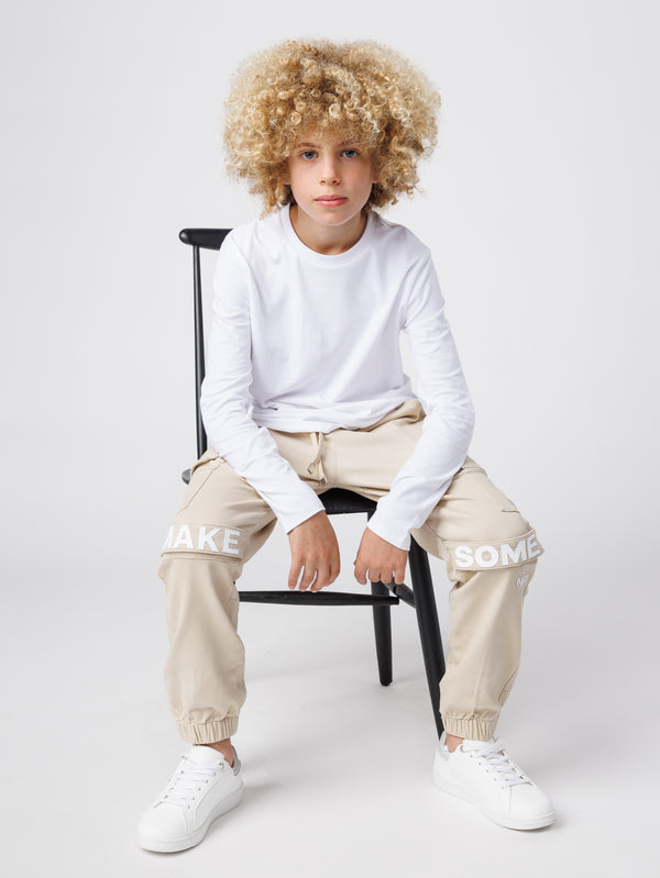 טי שירט בייסיק ארוכה לילד