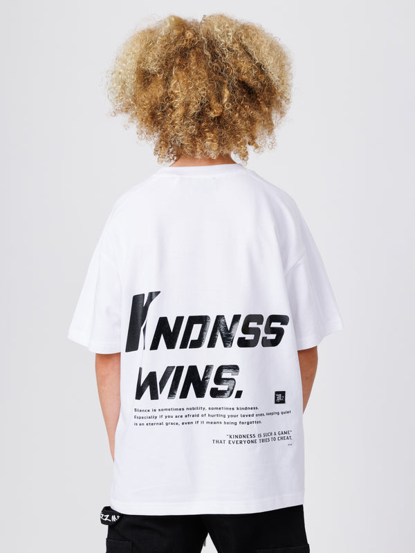 טי שירט אוברסייז לילד KNDNSS WINS