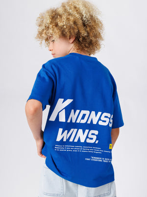 טי שירט אוברסייז לילד KNDNSS WINS