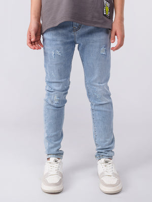 מכנסי ג''ינס לילד בגזרת SKINNY