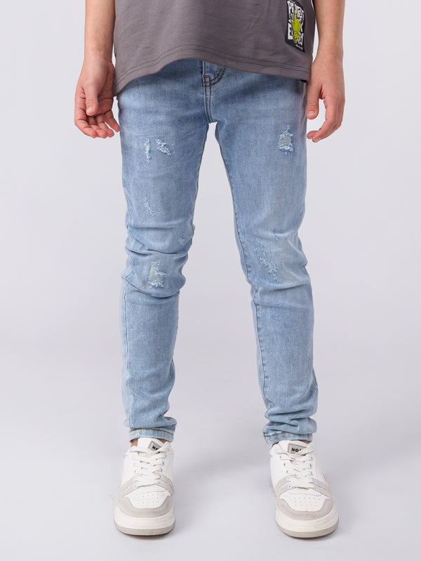 מכנסי ג''ינס לילד בגזרת SKINNY