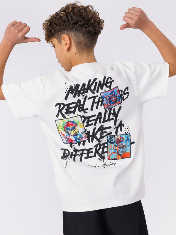 טישרט לילד MAKING REAL DIFFERENCE
