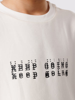 טי שירט כותנה לילד KEEP GOING