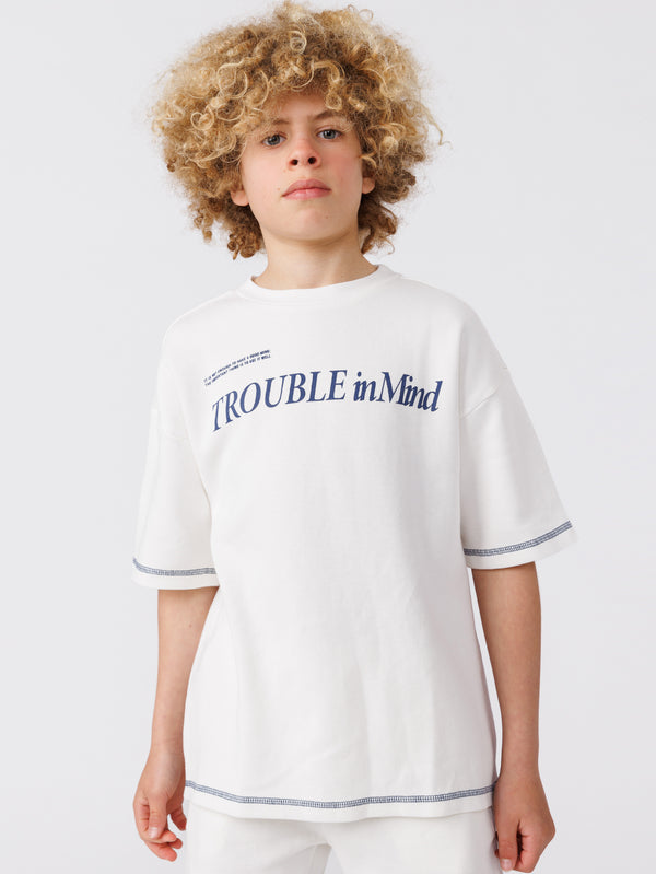 חולצת טישירט לילד TROUBLE IN MIND