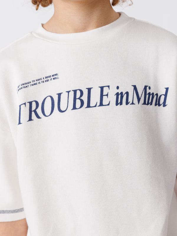 חולצת טישירט לילד TROUBLE IN MIND