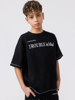 חולצת טישירט לילד TROUBLE IN MIND