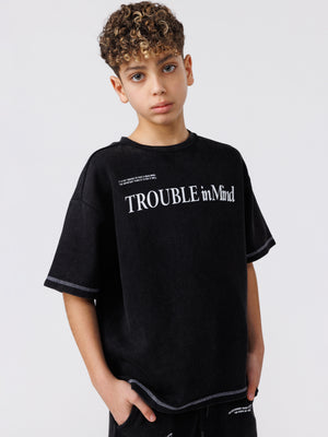 חולצת טישירט לילד TROUBLE IN MIND