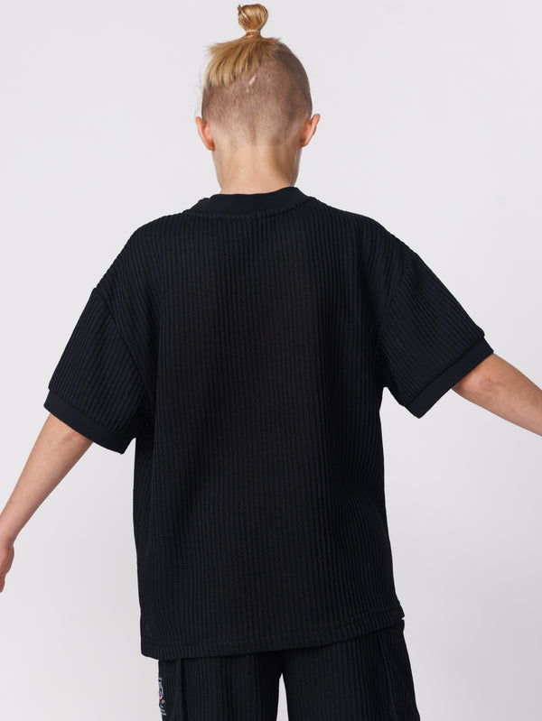 חולצה קצרה סריג לילד Black Studios