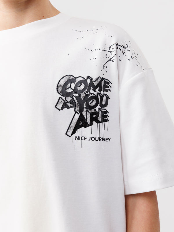 טי שירט לילד COME AS