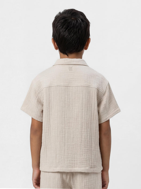חולצת ריזורט מכופתרת לילד ORI