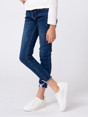 ג`ינס SKINNY במראה שטוף