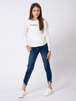 ג`ינס SKINNY במראה שטוף