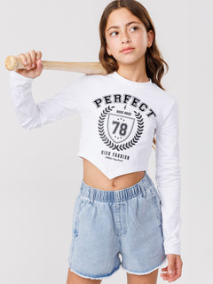 חולצת קרופ לילדה PERFECT