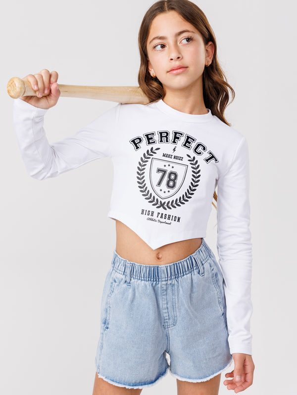 חולצת קרופ לילדה PERFECT