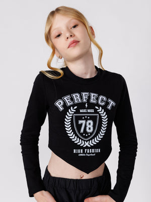 חולצת קרופ לילדה PERFECT