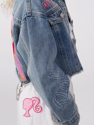 ג''קט ג''ינס לילדה barbie