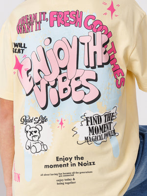 VIBES טי שירט לילדה