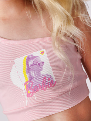 טופ אסימטרי לילדה BARBIE