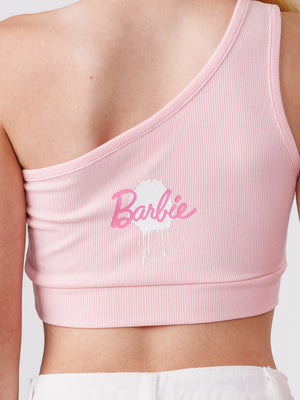 טופ אסימטרי לילדה BARBIE
