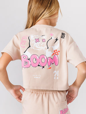 חולצת קרופ לילדה BOOM