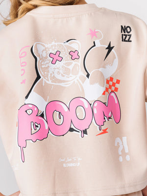 חולצת קרופ לילדה BOOM