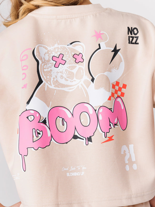 חולצת קרופ לילדה BOOM
