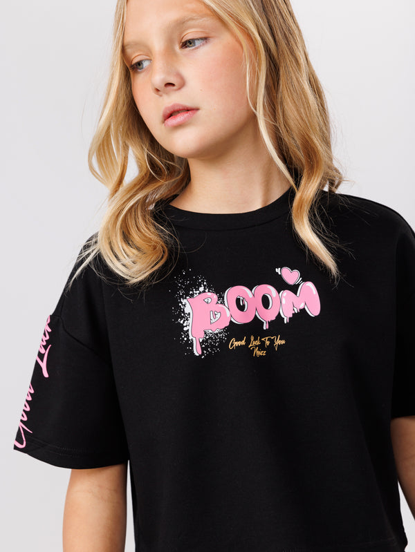 חולצת קרופ לילדה BOOM