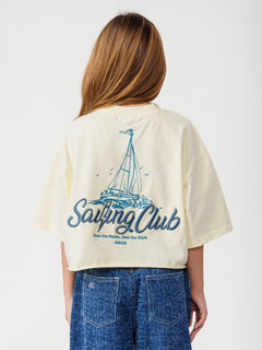 טי שירט קרופ לילדה surfing club