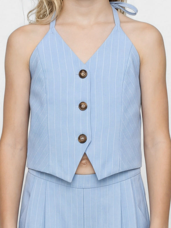 טופ וסט פסים לילדה