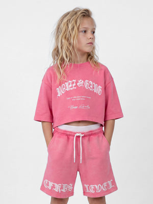 טי שירט PINK VIBES לילדה