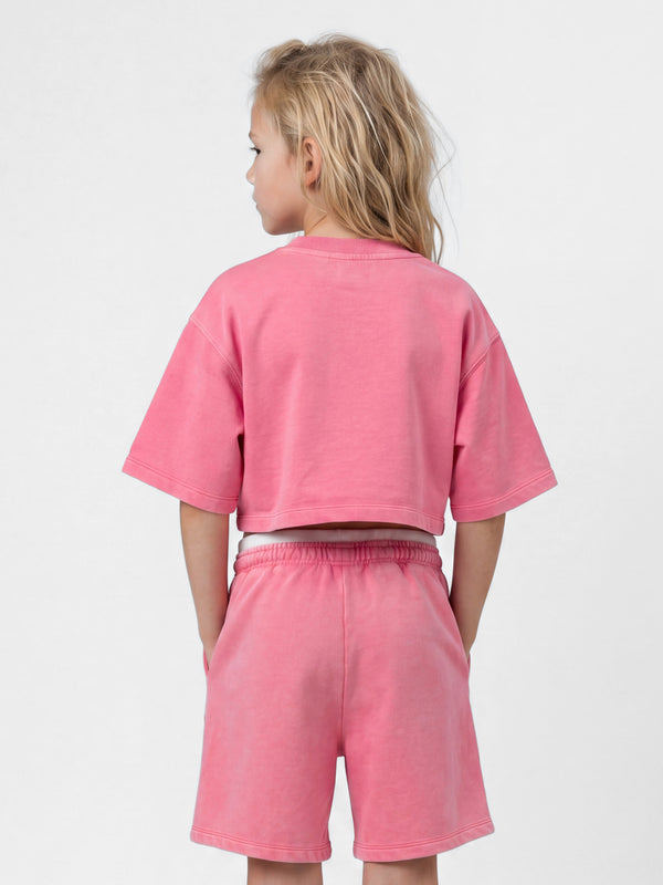 טי שירט PINK VIBES לילדה