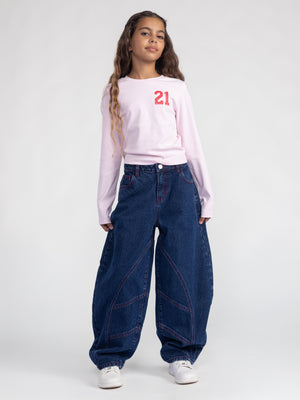 חולצת קרופ 21 לילדה