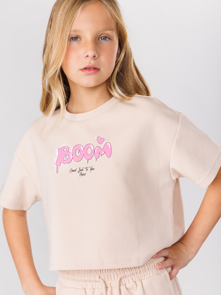 חולצת קרופ לילדה BOOM