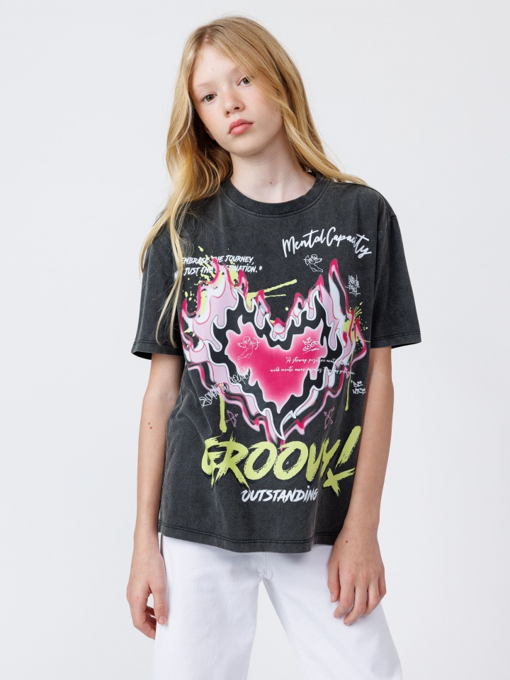 טי שירט לילדה GROOVY